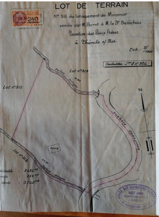 Plan du lot terrain 1