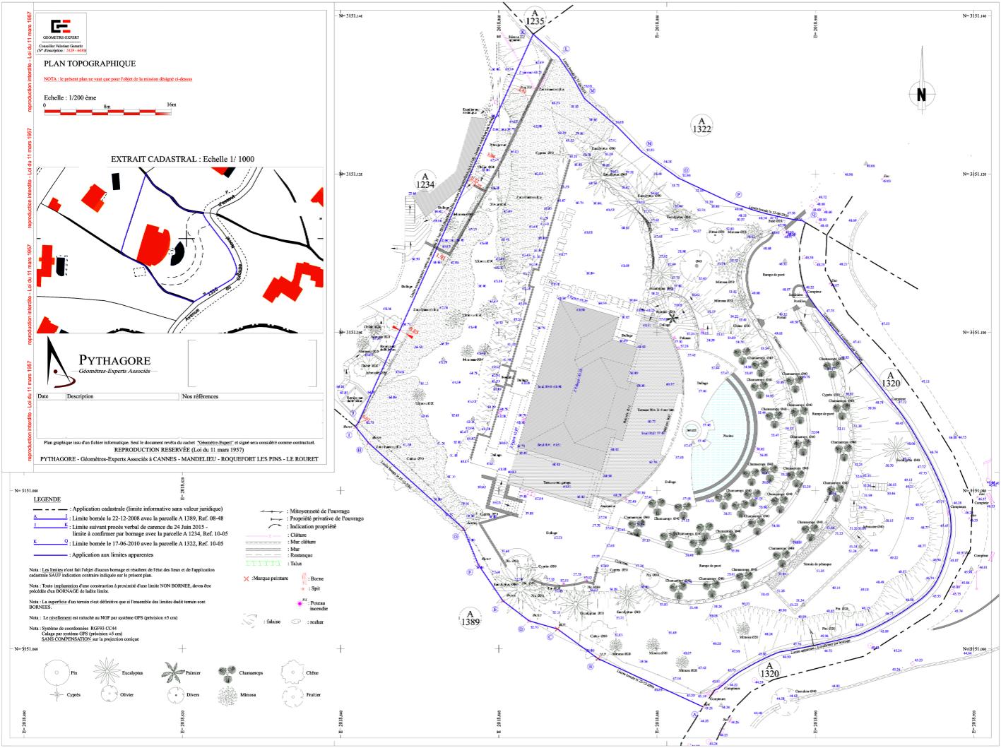 Plan topographique