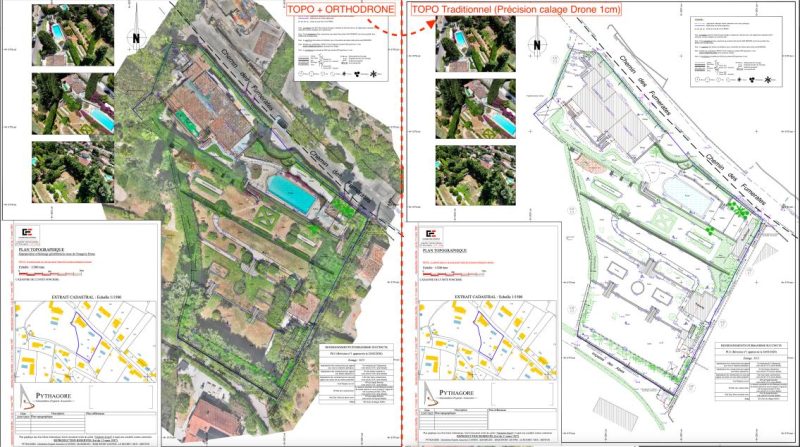 topographie drone terrain